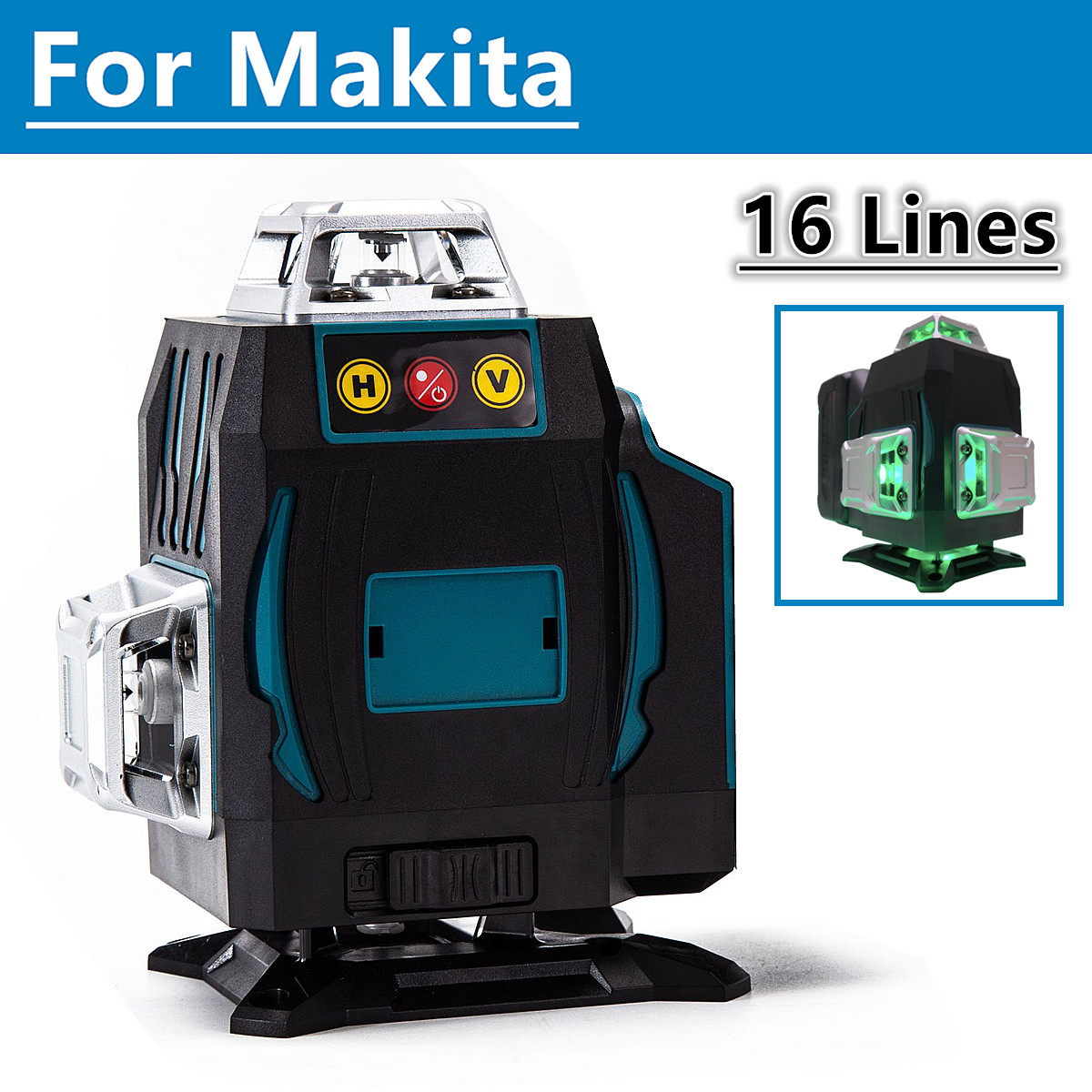 Industrial Laser Alignment Tool - Для батареи Makita 18 В, 16