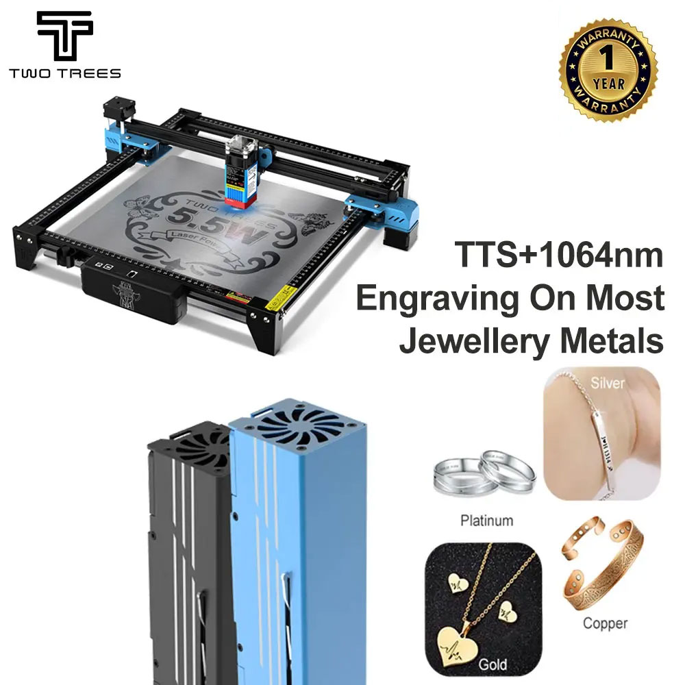 Industrial Laser Engraving Machine - TWOTREES TTS-55 Лазерный гравировальный станок с