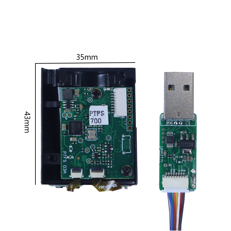 Industrial Laser Distance Measuring Device - Лазерный датчик расстояния TOF, модуль лазерного