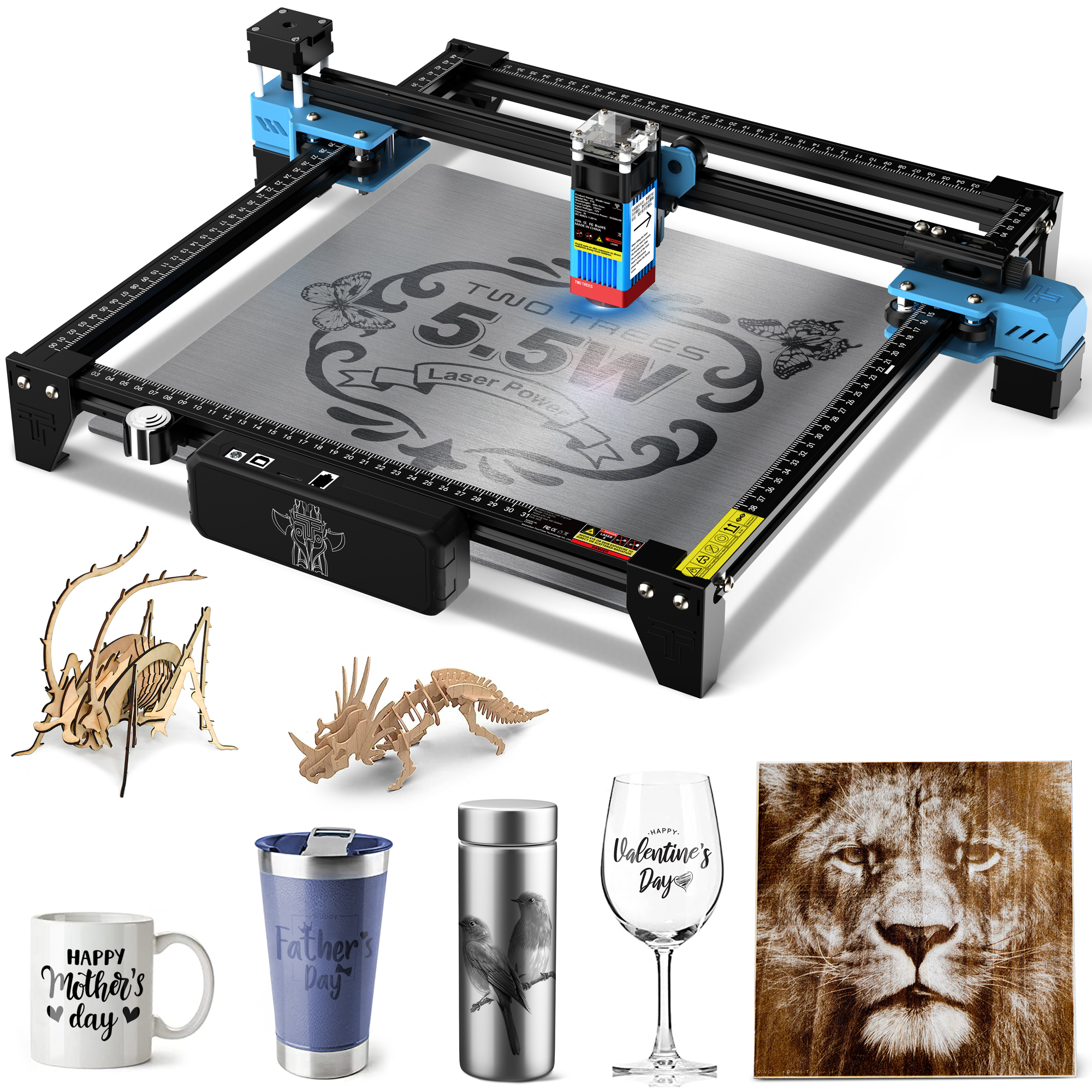 Industrial Laser Engraving Machine - Лазерный гравер TwoTrees TTS-55 PRO, 40