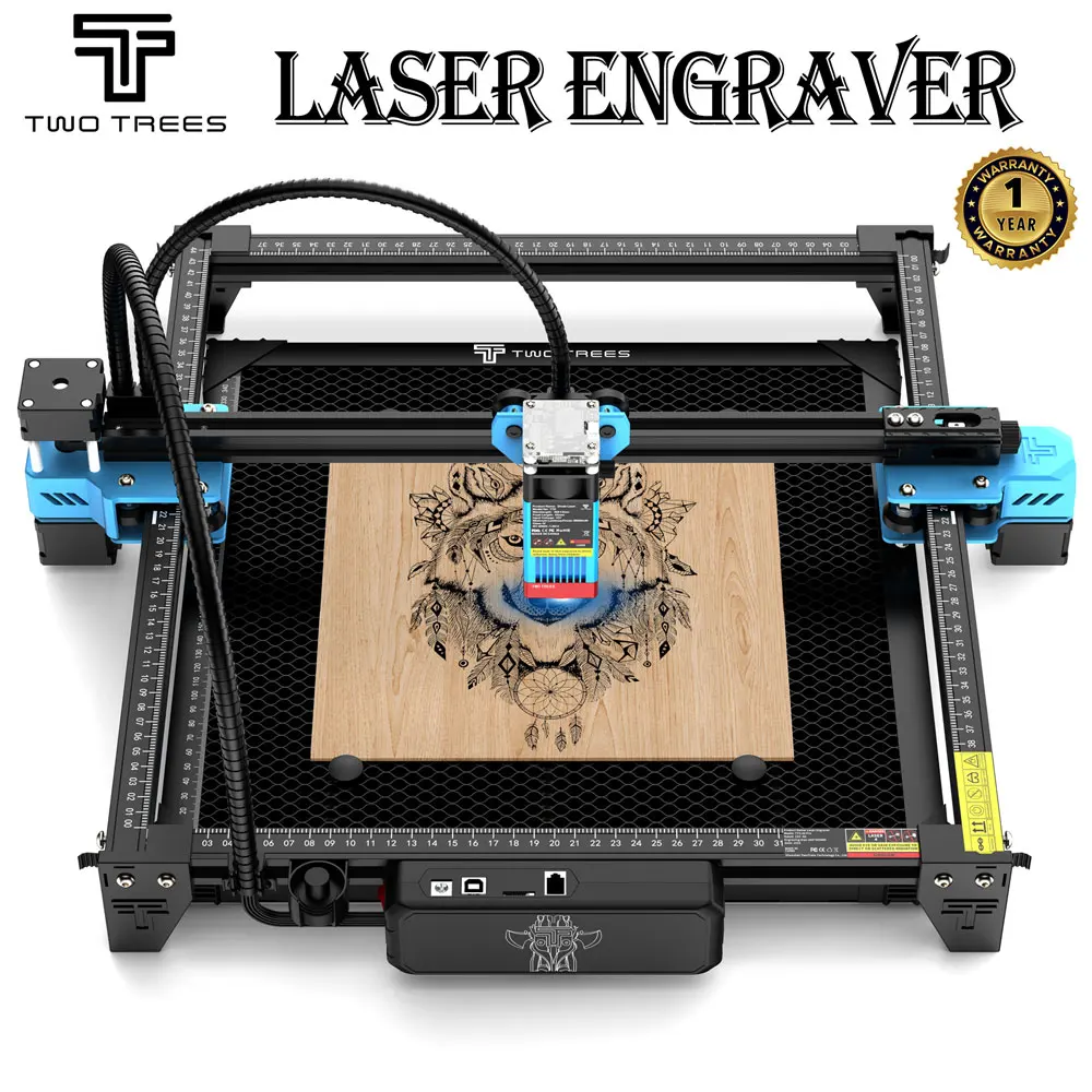 Air Assist Pump Laser - TwoTrees TTS-55Pro Лазерный гравер для начинающих