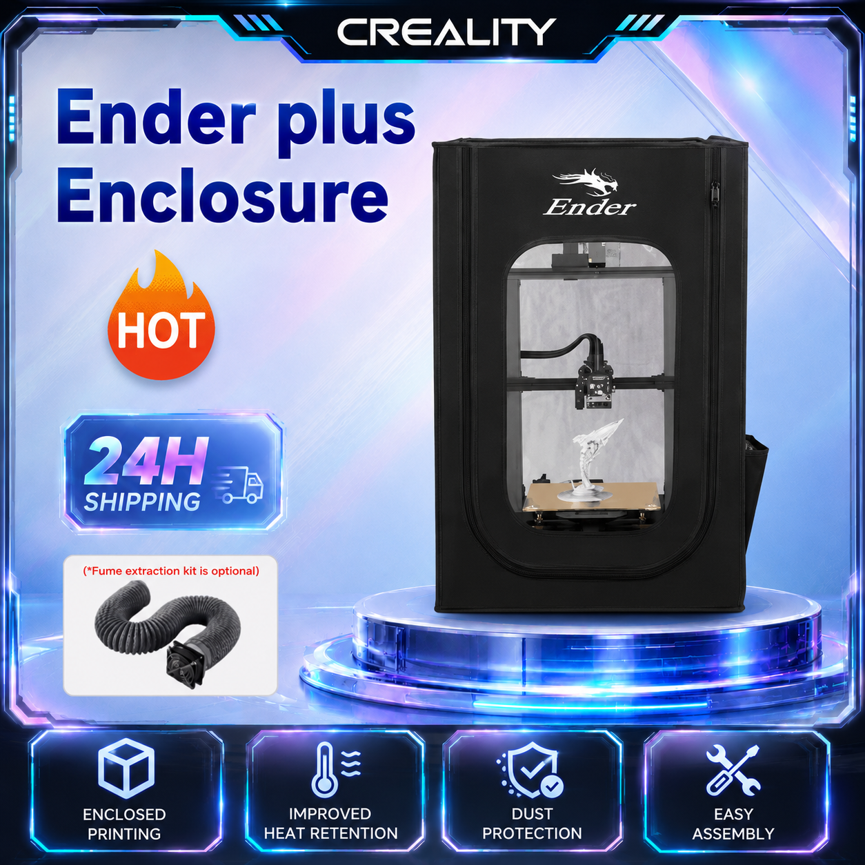 Fume Extractor Laser - Корпус для 3D-принтера CREALITY Ender Plus