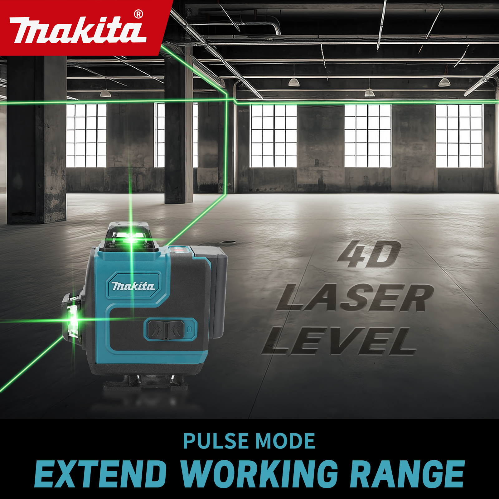 Industrial Laser Alignment Tool - Лазерный нивелир Makita с функцией самовыравнивания