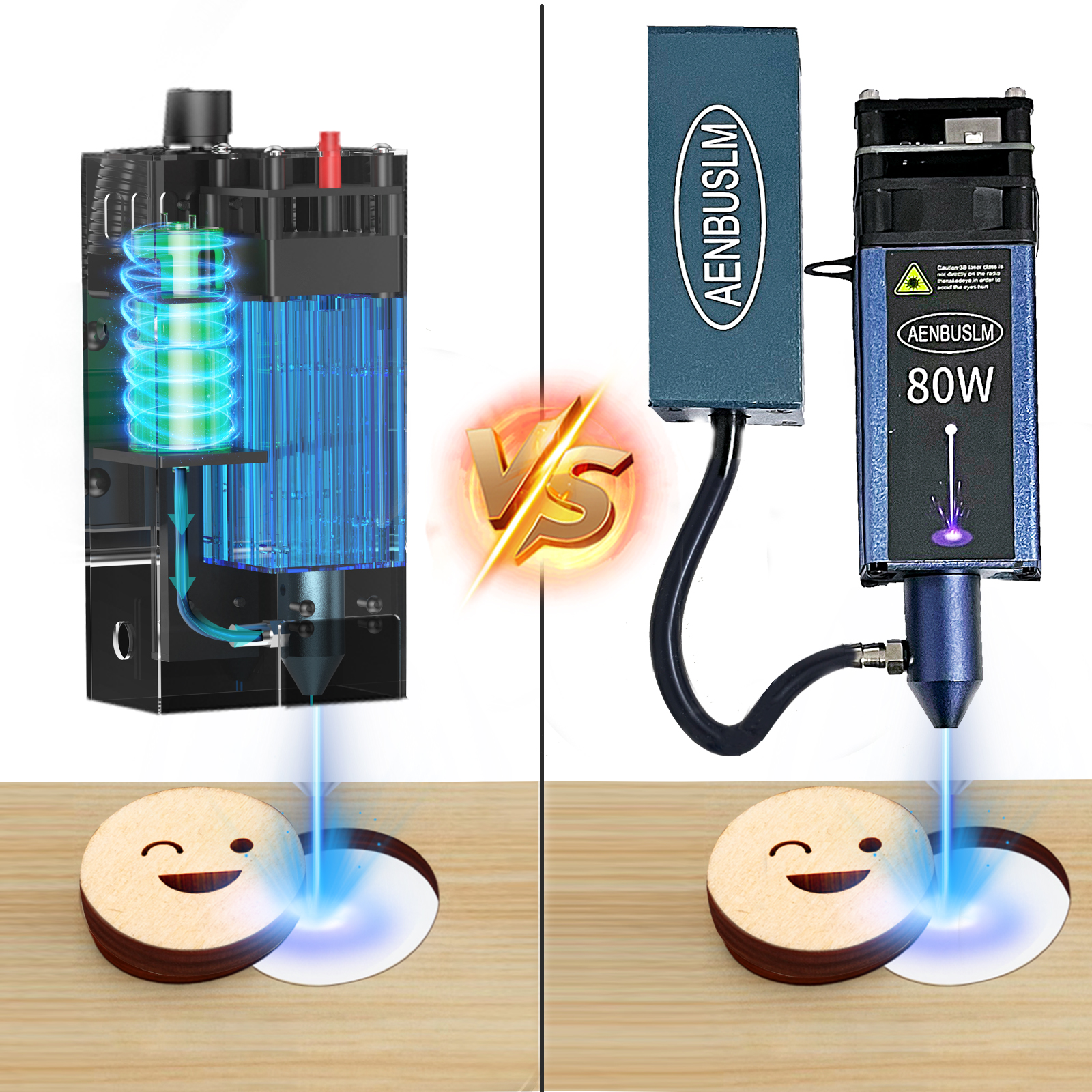 AENBUSLM Лазерный модуль 80 Вт – обзор и цена Air Assist Pump Laser