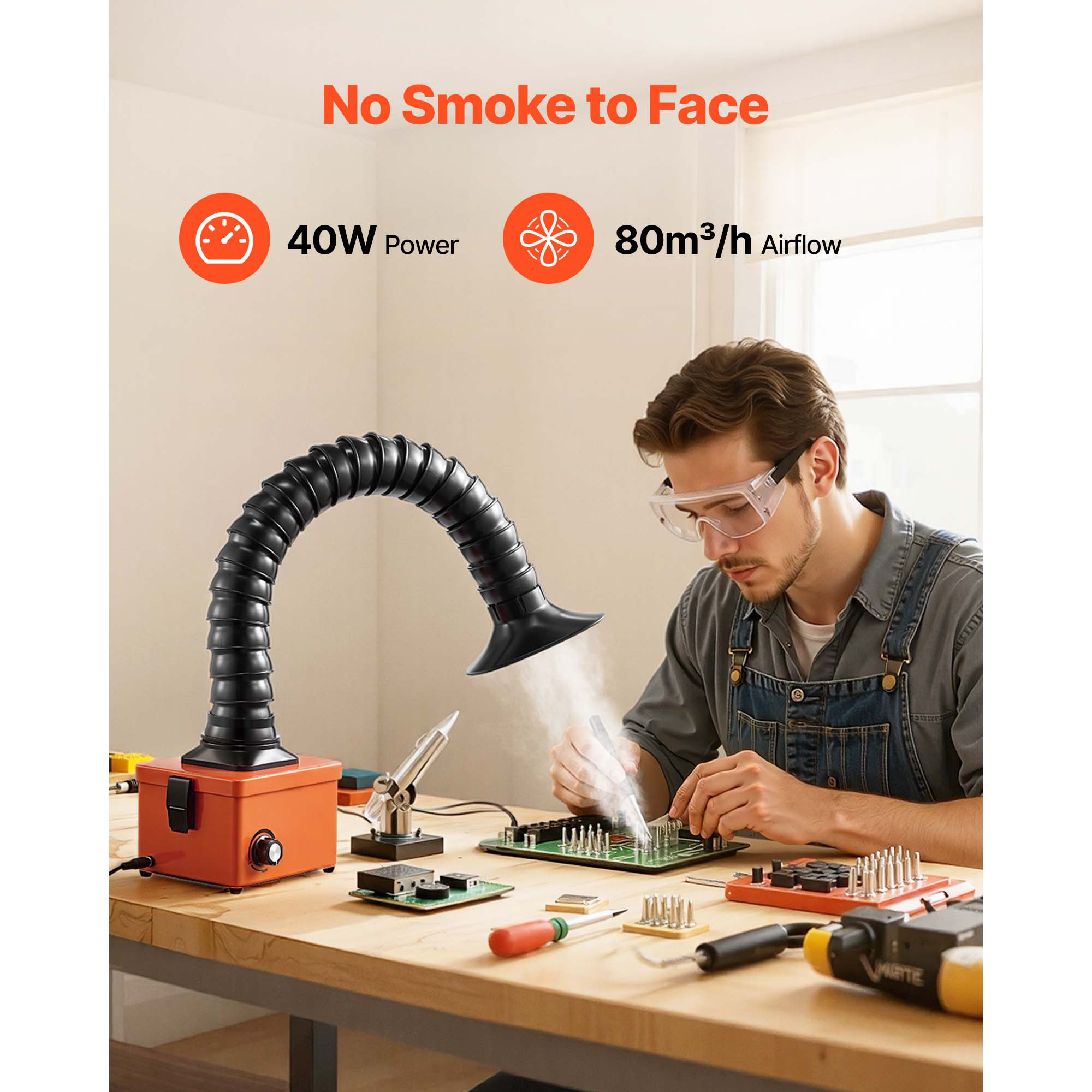 Вытяжка для паяльного дыма Suc – обзор и цена Fume Extractor Laser