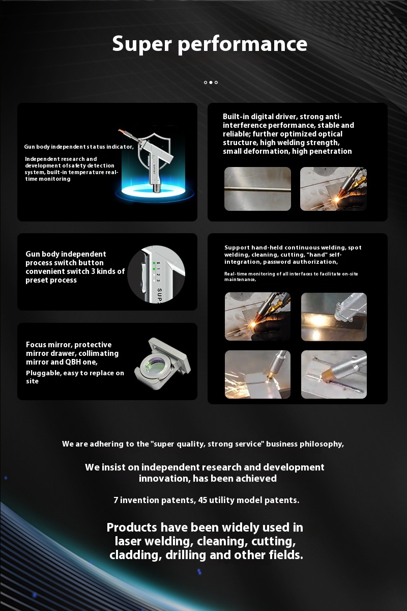 Горячая SUP28T четырехрежимная – обзор и цена Industrial Heated Laser Welding Tool