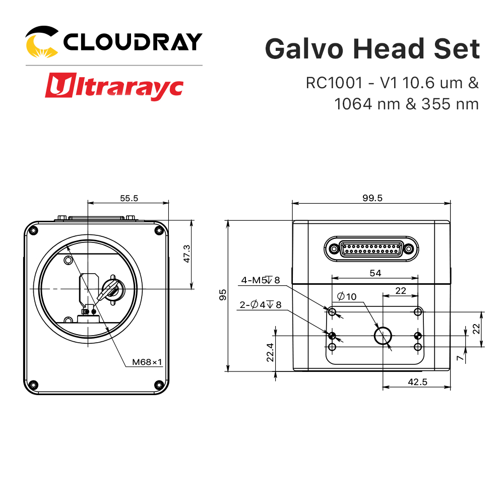 Ultrarayc RC1001-V1 Набор скан – обзор и цена Galvo Scan Head