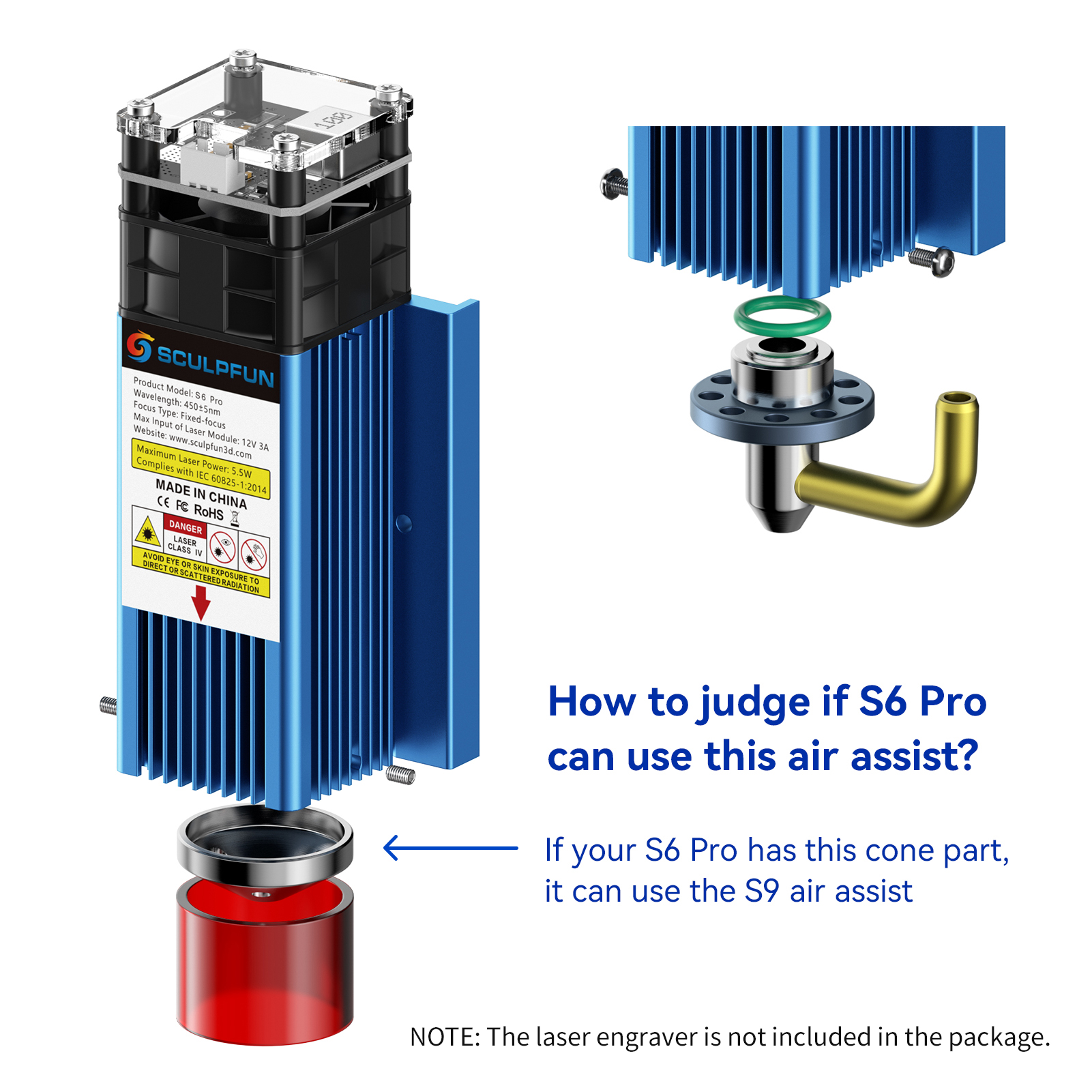 Аксессуары для лазерных электр – обзор и цена Air Assist Pump Laser